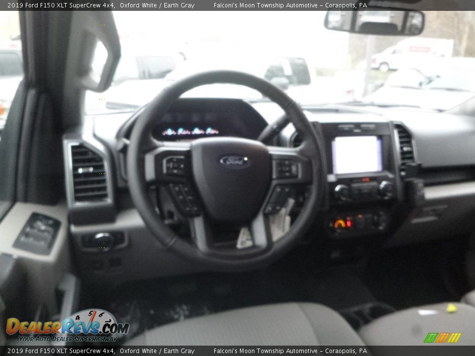 2019 Ford F150 XLT SuperCrew 4x4 Oxford White / Earth Gray Photo #9