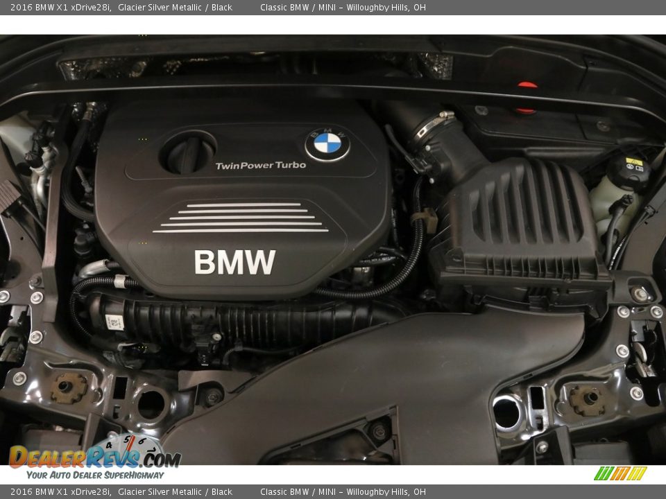 2016 BMW X1 xDrive28i Glacier Silver Metallic / Black Photo #22
