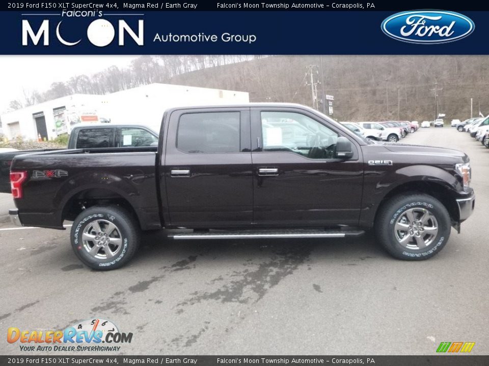 2019 Ford F150 XLT SuperCrew 4x4 Magma Red / Earth Gray Photo #1