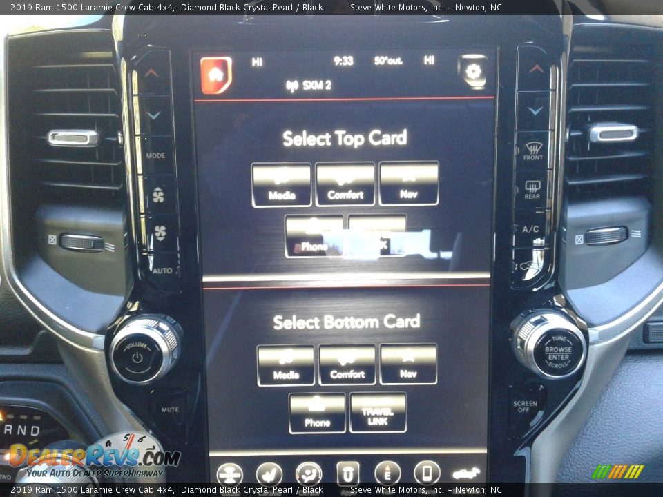 2019 Ram 1500 Laramie Crew Cab 4x4 Diamond Black Crystal Pearl / Black Photo #25