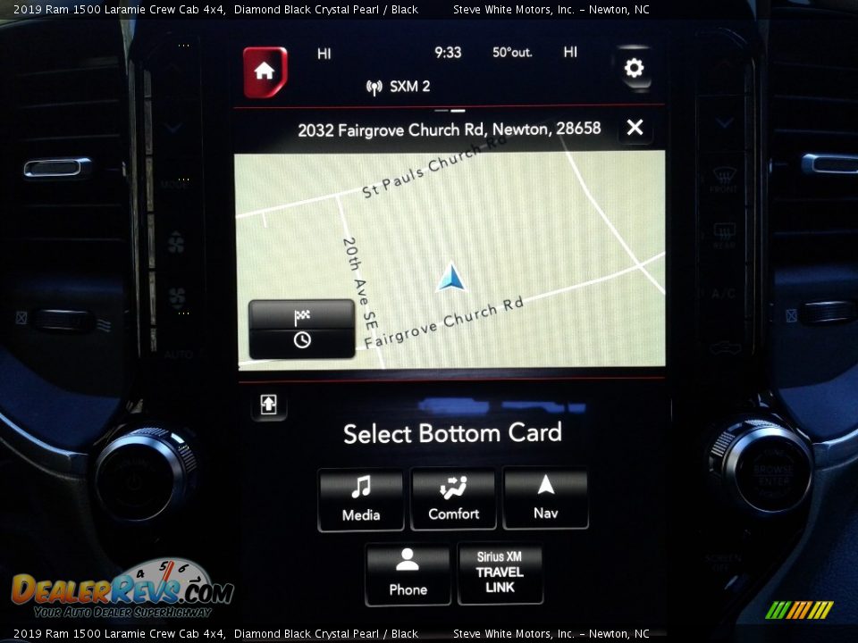 2019 Ram 1500 Laramie Crew Cab 4x4 Diamond Black Crystal Pearl / Black Photo #26