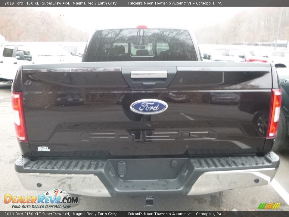 2019 Ford F150 XLT SuperCrew 4x4 Magma Red / Earth Gray Photo #4