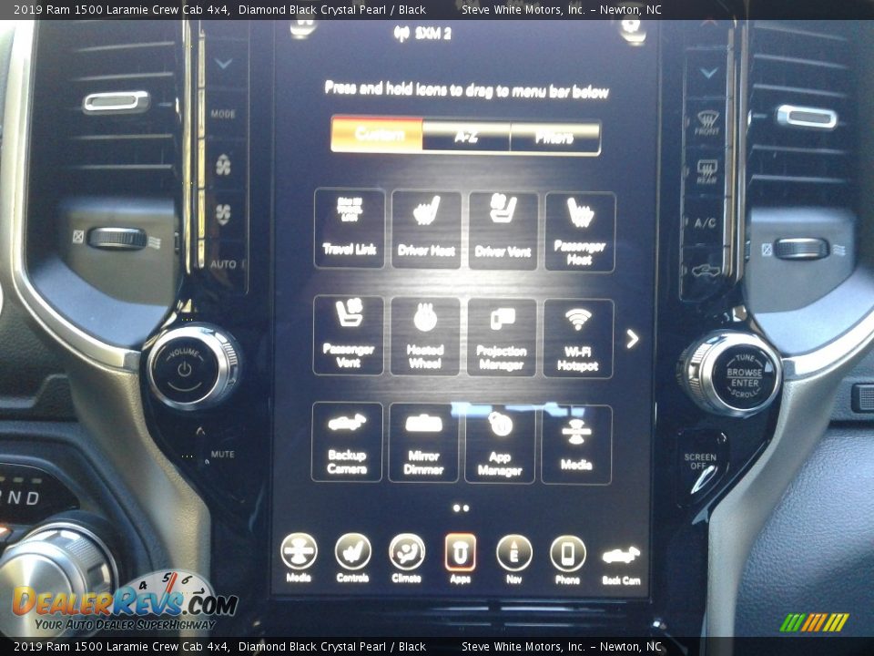 2019 Ram 1500 Laramie Crew Cab 4x4 Diamond Black Crystal Pearl / Black Photo #29