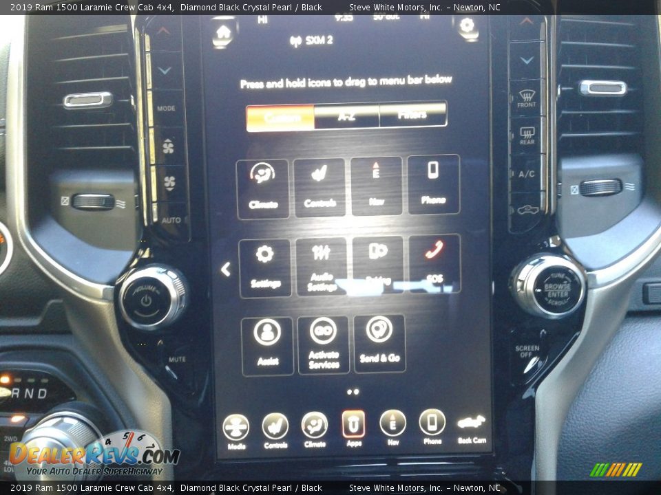 2019 Ram 1500 Laramie Crew Cab 4x4 Diamond Black Crystal Pearl / Black Photo #30