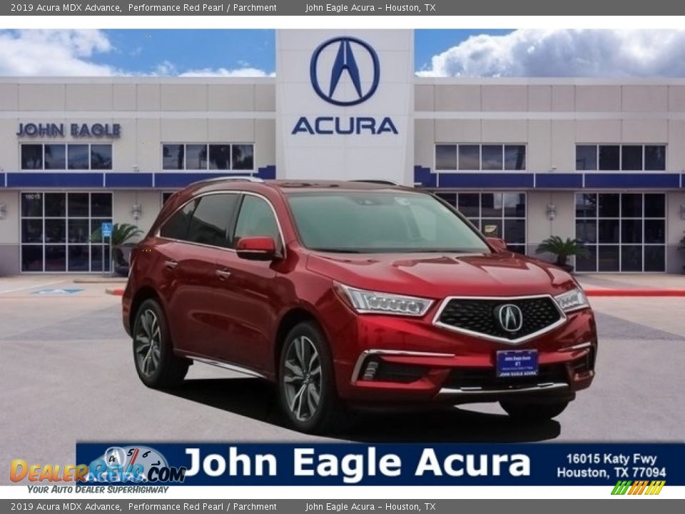 2019 Acura MDX Advance Performance Red Pearl / Parchment Photo #1