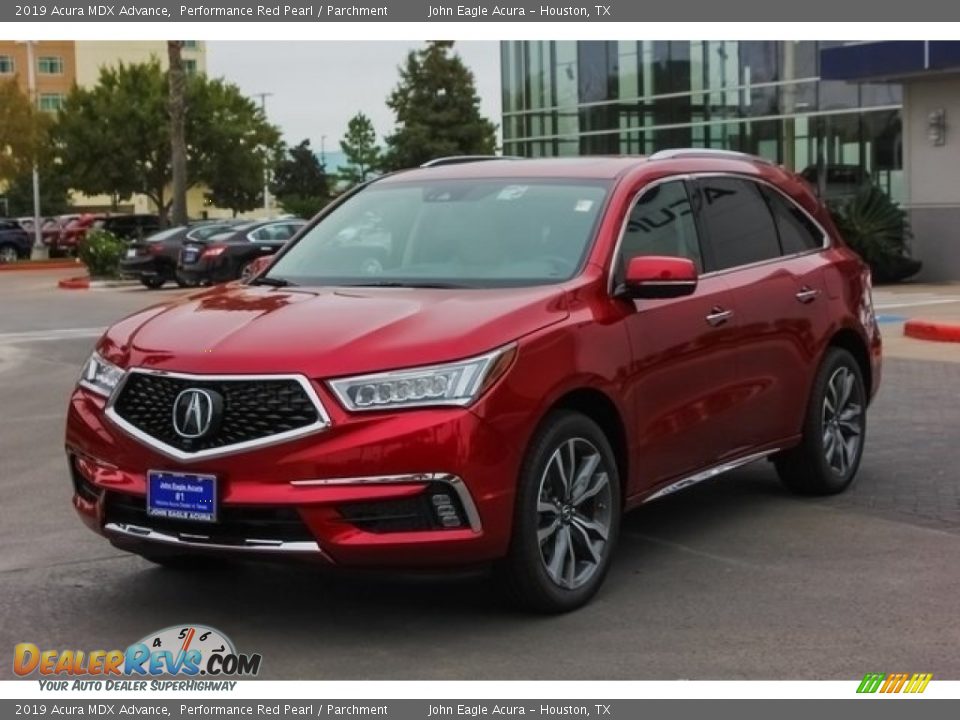 2019 Acura MDX Advance Performance Red Pearl / Parchment Photo #3