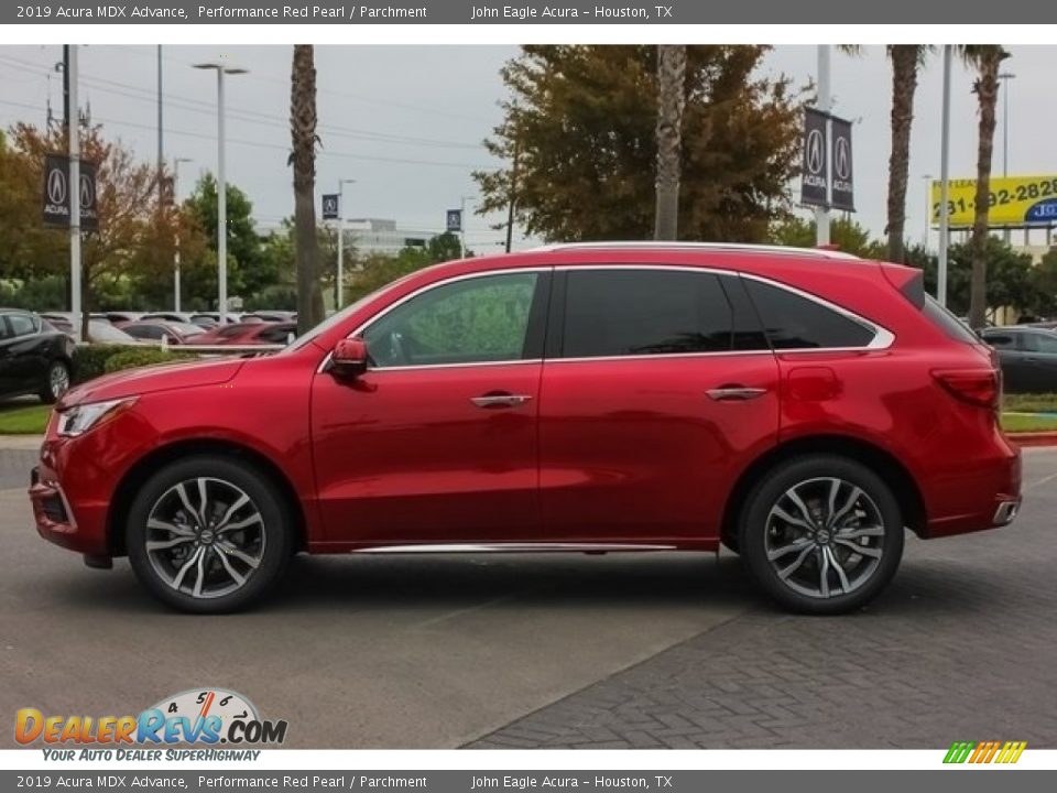 2019 Acura MDX Advance Performance Red Pearl / Parchment Photo #4