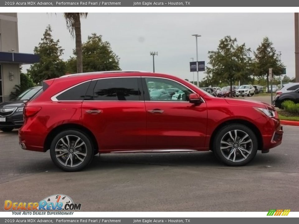 2019 Acura MDX Advance Performance Red Pearl / Parchment Photo #8