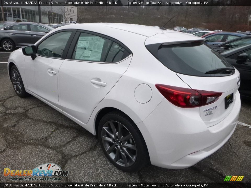 2018 Mazda MAZDA3 Touring 5 Door Snowflake White Pearl Mica / Black Photo #3