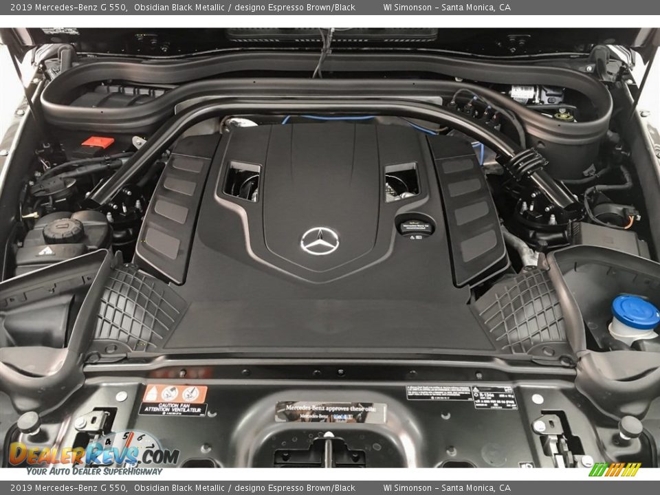 2019 Mercedes-Benz G 550 Obsidian Black Metallic / designo Espresso Brown/Black Photo #9