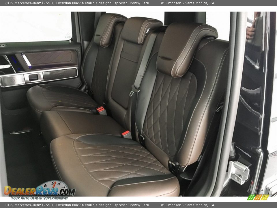 2019 Mercedes-Benz G 550 Obsidian Black Metallic / designo Espresso Brown/Black Photo #17