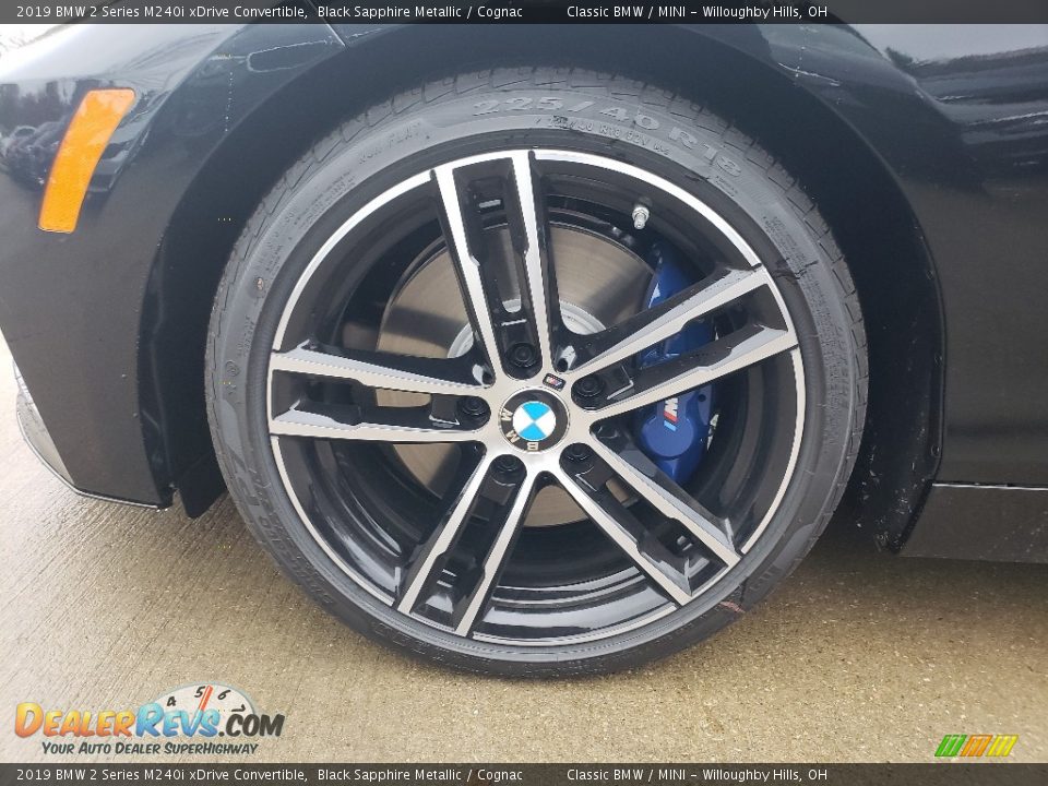 2019 BMW 2 Series M240i xDrive Convertible Black Sapphire Metallic / Cognac Photo #3