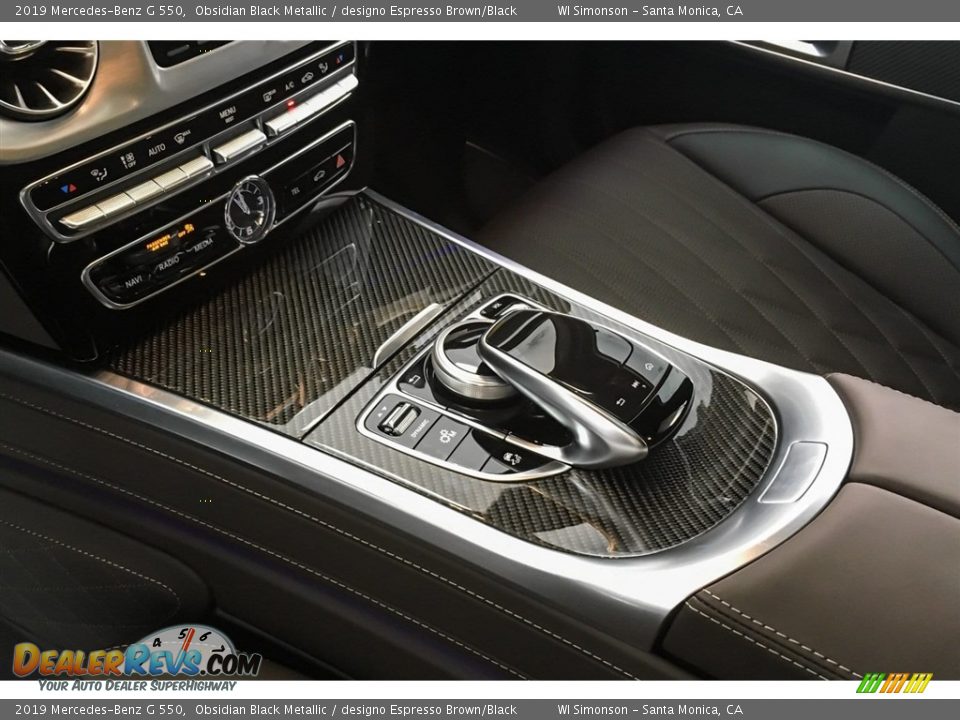 2019 Mercedes-Benz G 550 Obsidian Black Metallic / designo Espresso Brown/Black Photo #24