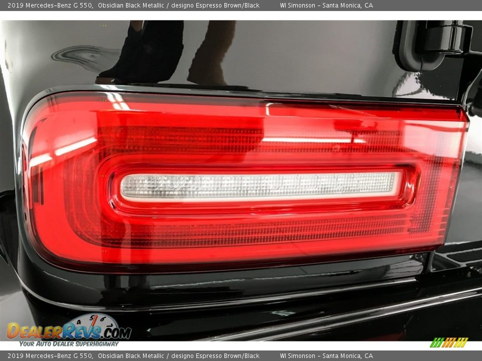 2019 Mercedes-Benz G 550 Obsidian Black Metallic / designo Espresso Brown/Black Photo #27