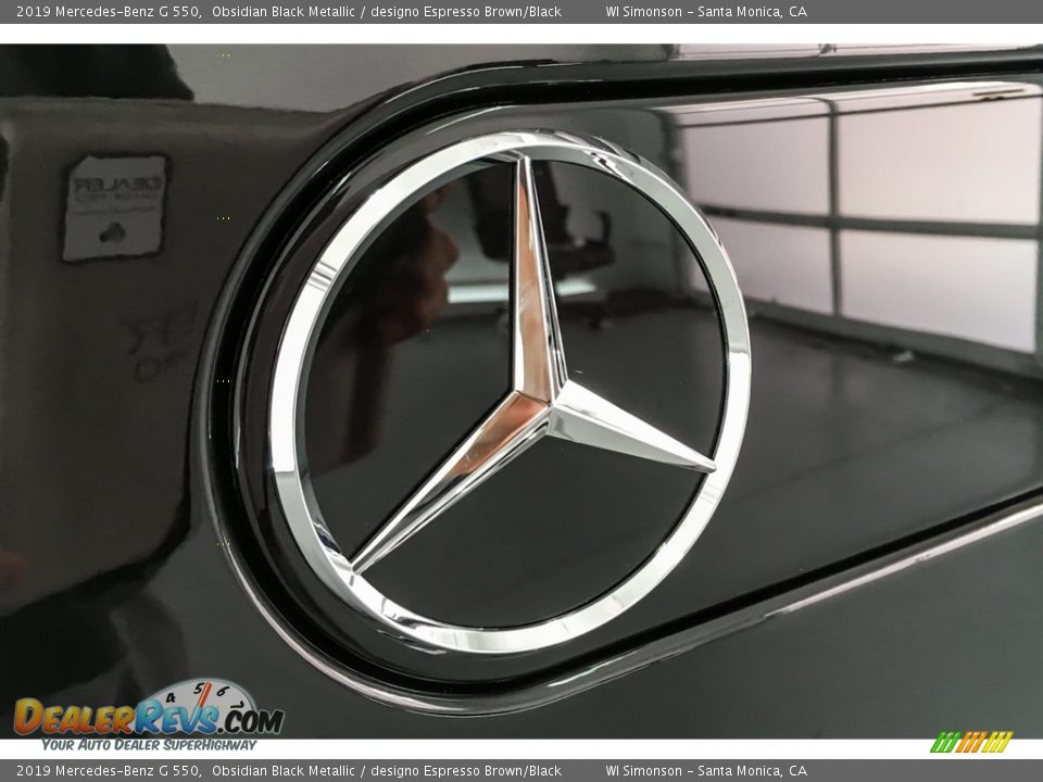 2019 Mercedes-Benz G 550 Obsidian Black Metallic / designo Espresso Brown/Black Photo #28