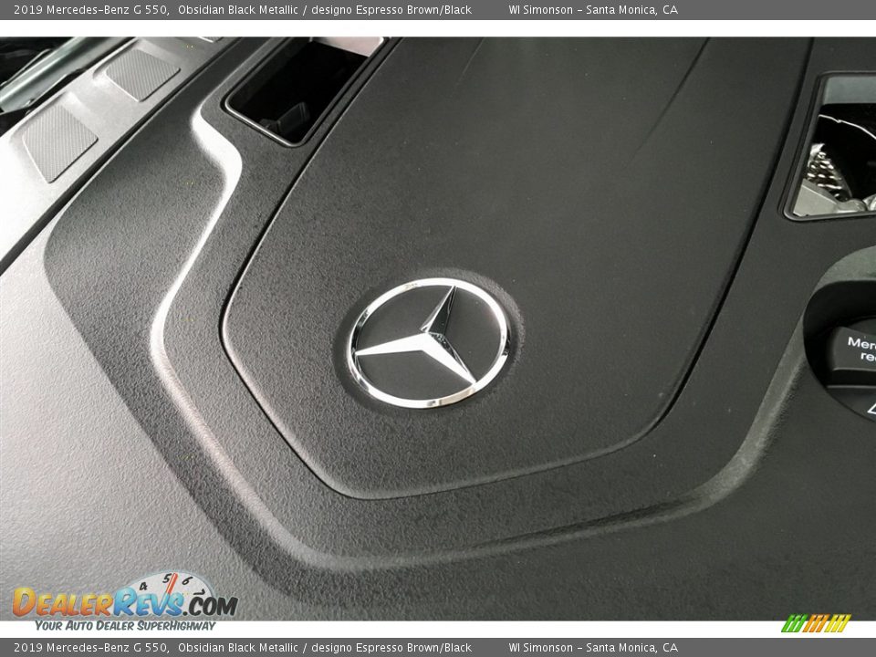 2019 Mercedes-Benz G 550 Obsidian Black Metallic / designo Espresso Brown/Black Photo #32