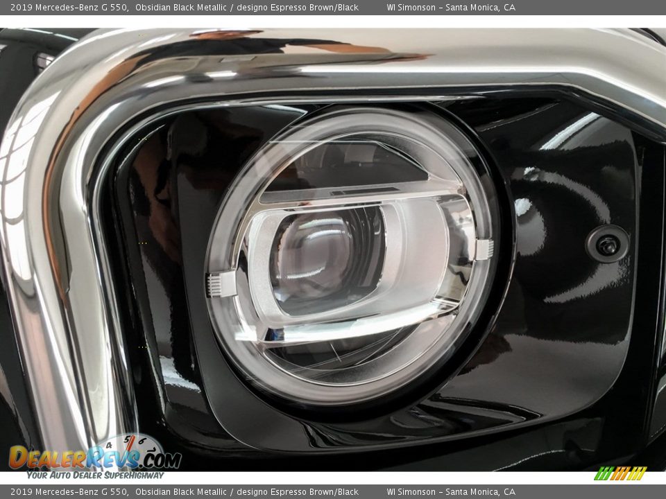 2019 Mercedes-Benz G 550 Obsidian Black Metallic / designo Espresso Brown/Black Photo #33