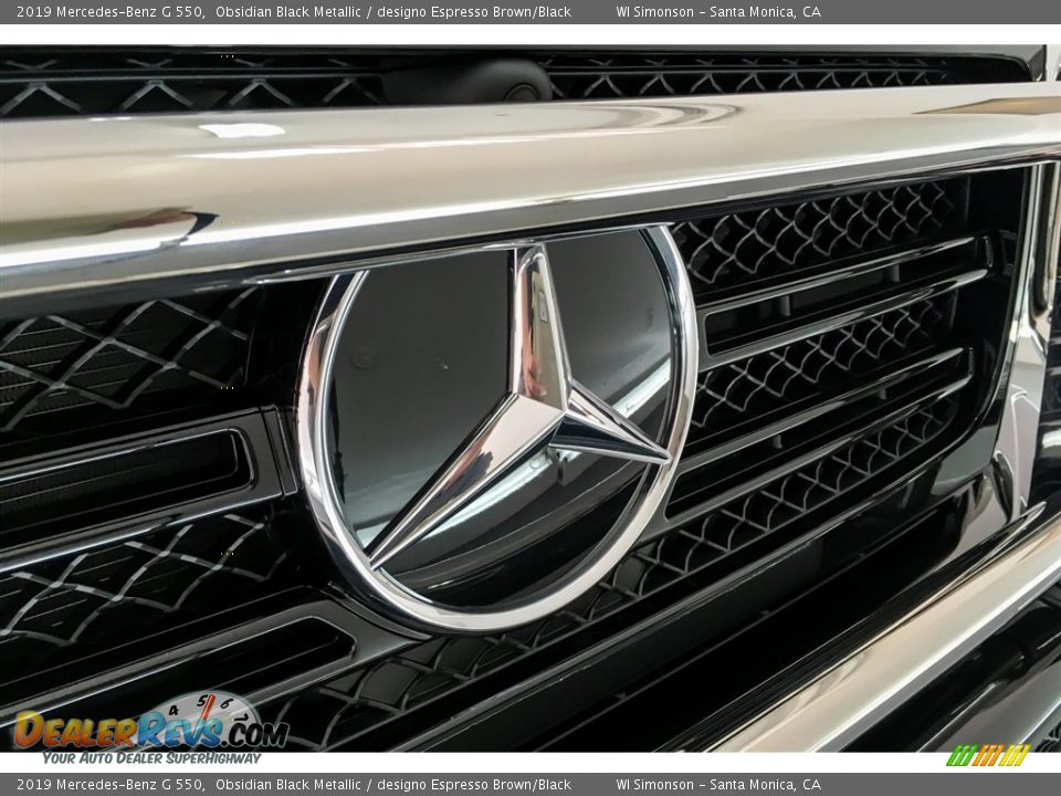 2019 Mercedes-Benz G 550 Obsidian Black Metallic / designo Espresso Brown/Black Photo #34