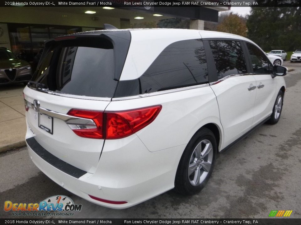 2018 Honda Odyssey EX-L White Diamond Pearl / Mocha Photo #2
