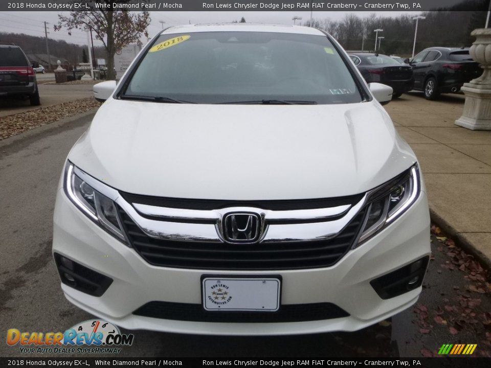 2018 Honda Odyssey EX-L White Diamond Pearl / Mocha Photo #4