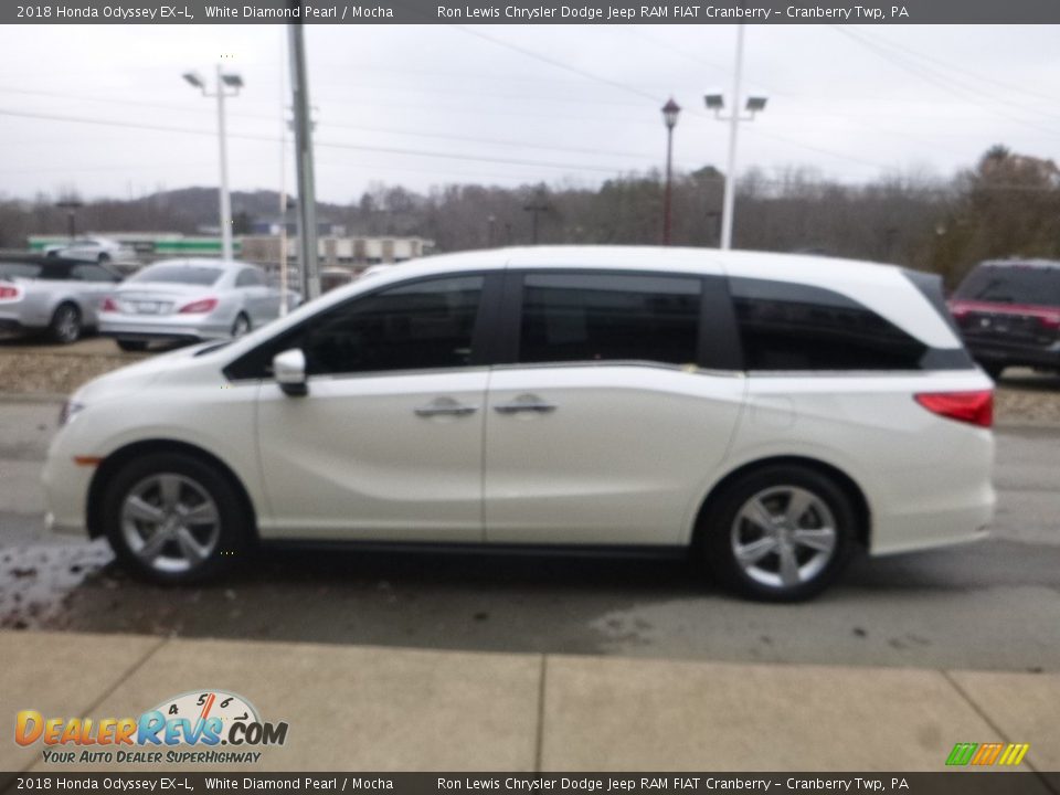 2018 Honda Odyssey EX-L White Diamond Pearl / Mocha Photo #6