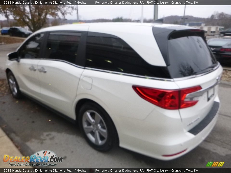 2018 Honda Odyssey EX-L White Diamond Pearl / Mocha Photo #7