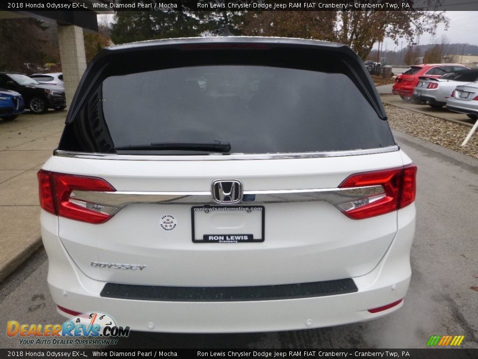 2018 Honda Odyssey EX-L White Diamond Pearl / Mocha Photo #8