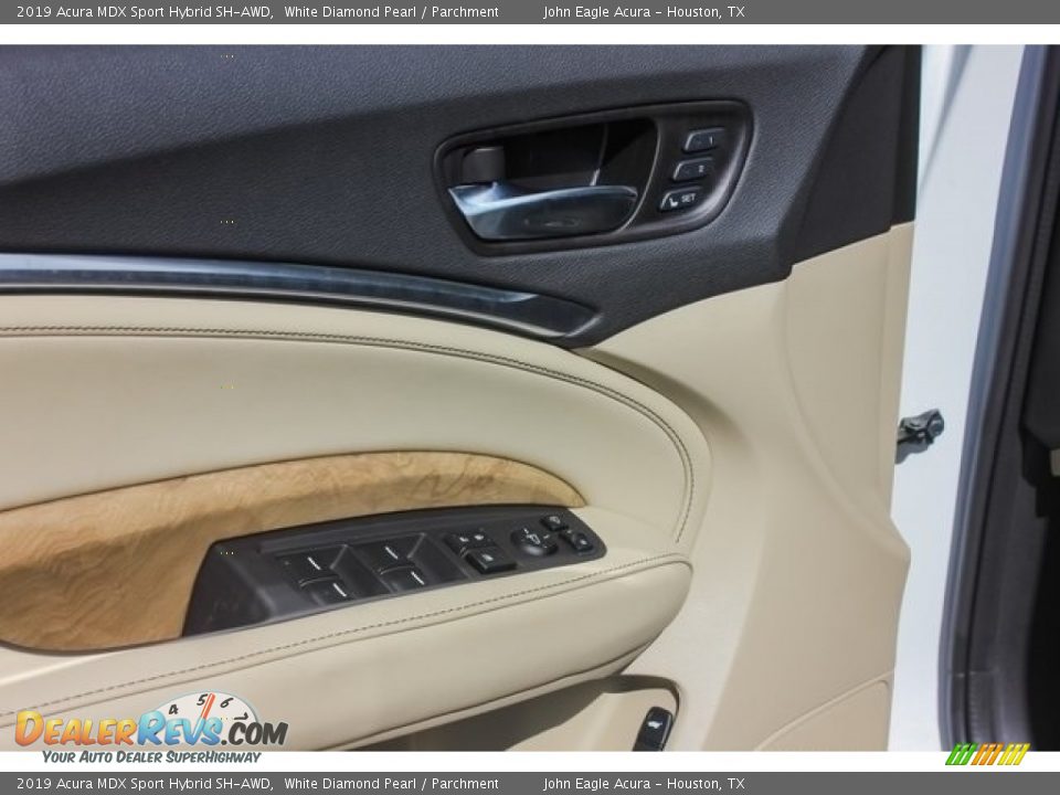 2019 Acura MDX Sport Hybrid SH-AWD White Diamond Pearl / Parchment Photo #12