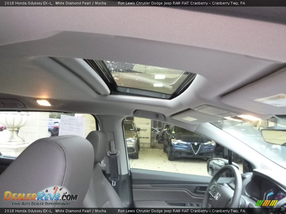 2018 Honda Odyssey EX-L White Diamond Pearl / Mocha Photo #13