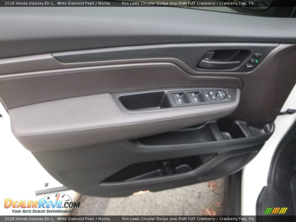 2018 Honda Odyssey EX-L White Diamond Pearl / Mocha Photo #14
