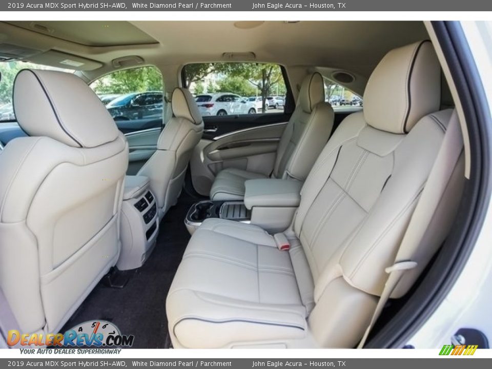 2019 Acura MDX Sport Hybrid SH-AWD White Diamond Pearl / Parchment Photo #18