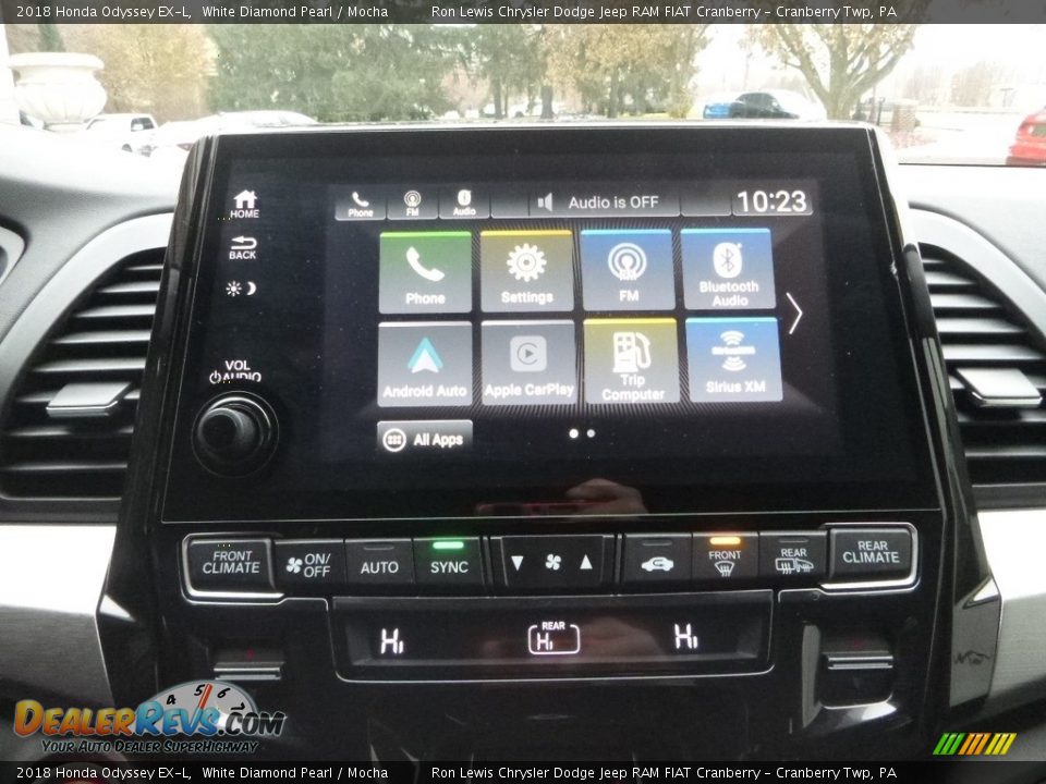 2018 Honda Odyssey EX-L White Diamond Pearl / Mocha Photo #18