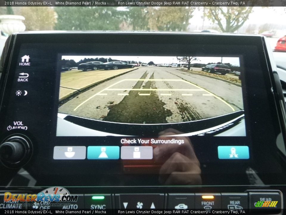 2018 Honda Odyssey EX-L White Diamond Pearl / Mocha Photo #19