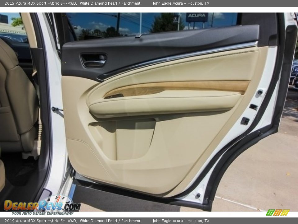 2019 Acura MDX Sport Hybrid SH-AWD White Diamond Pearl / Parchment Photo #22