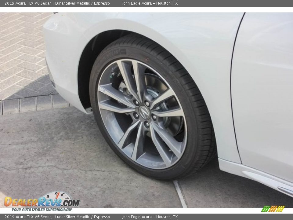 2019 Acura TLX V6 Sedan Lunar Silver Metallic / Espresso Photo #14