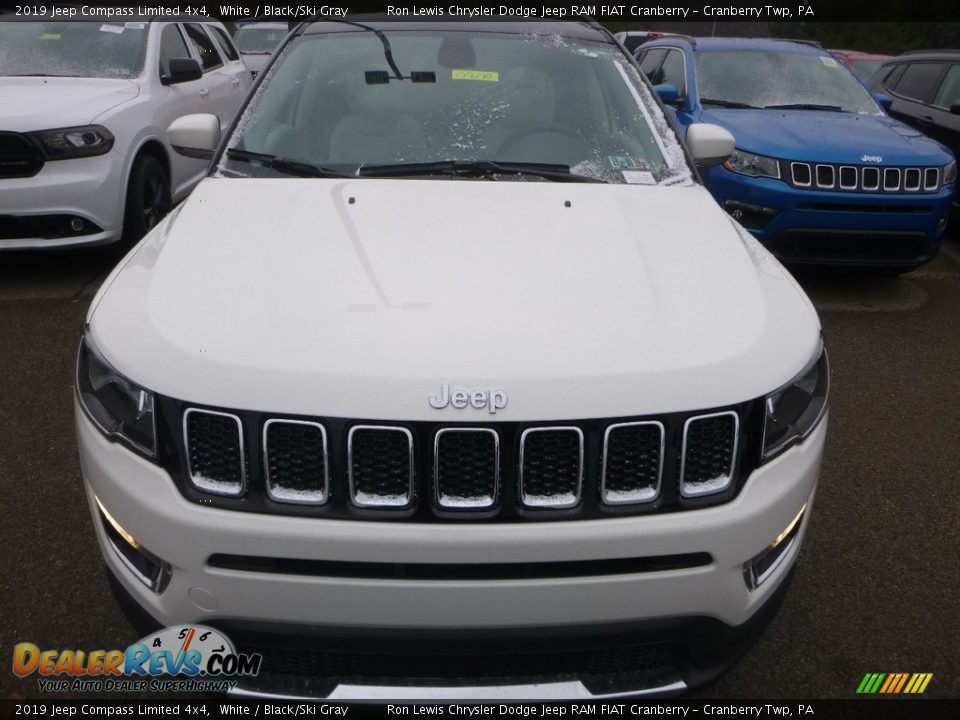 2019 Jeep Compass Limited 4x4 White / Black/Ski Gray Photo #8