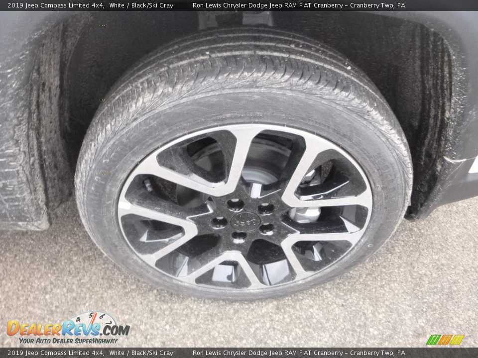 2019 Jeep Compass Limited 4x4 White / Black/Ski Gray Photo #9