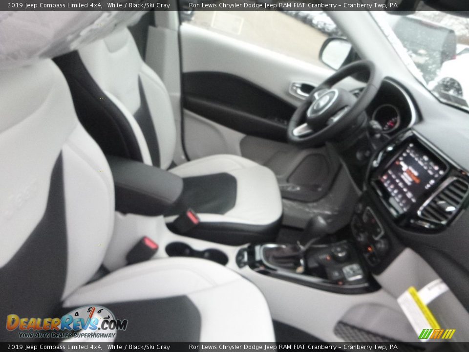 2019 Jeep Compass Limited 4x4 White / Black/Ski Gray Photo #10