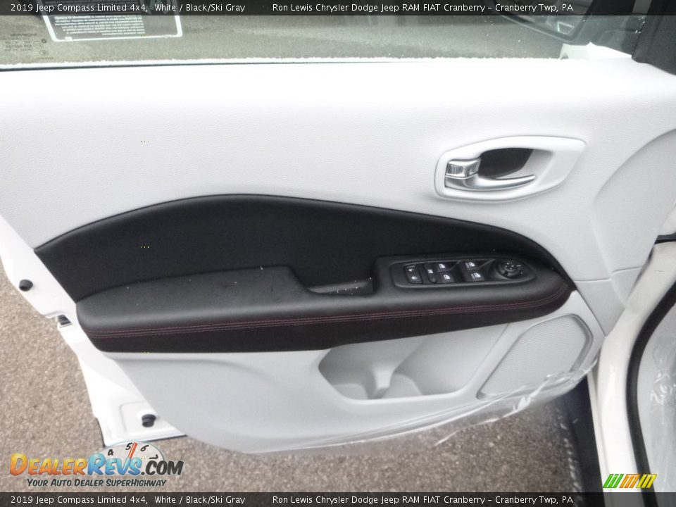 2019 Jeep Compass Limited 4x4 White / Black/Ski Gray Photo #14
