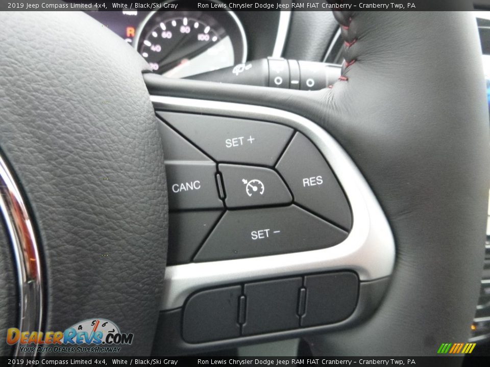 2019 Jeep Compass Limited 4x4 White / Black/Ski Gray Photo #19