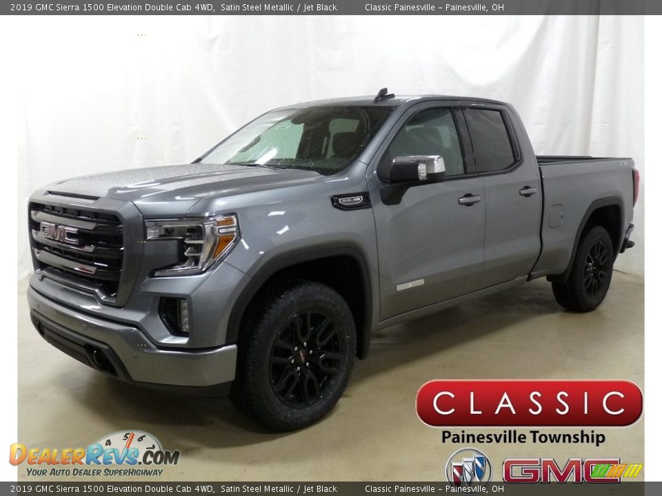 2019 GMC Sierra 1500 Elevation Double Cab 4WD Satin Steel Metallic / Jet Black Photo #1