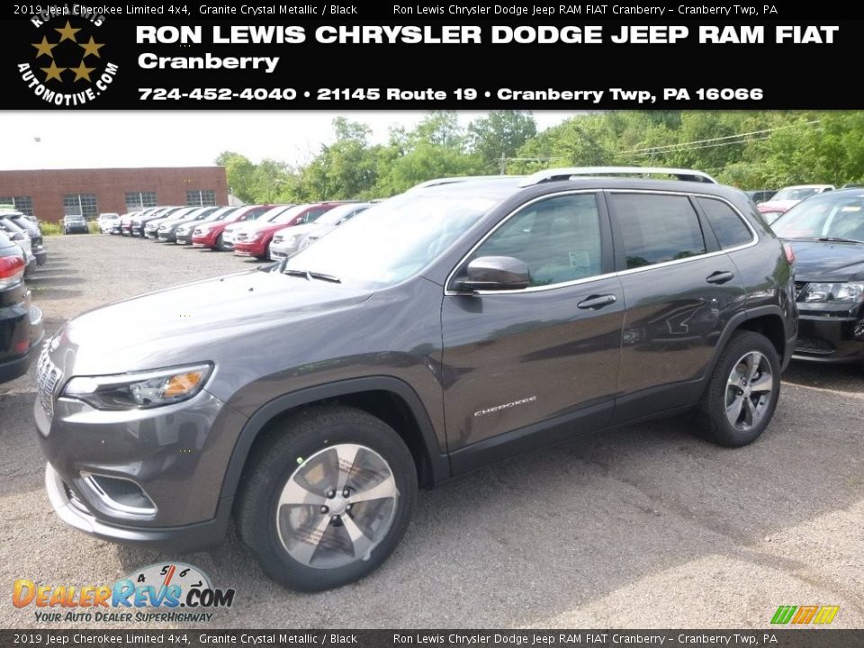 2019 Jeep Cherokee Limited 4x4 Granite Crystal Metallic / Black Photo #1