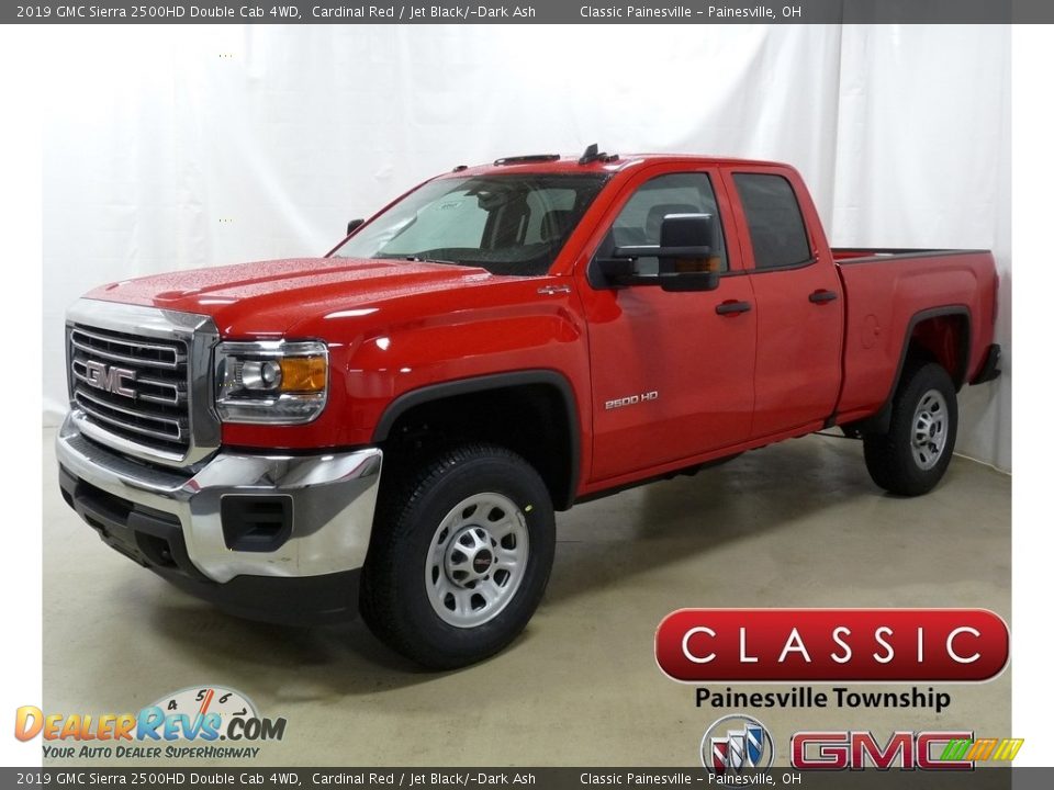 2019 GMC Sierra 2500HD Double Cab 4WD Cardinal Red / Jet Black/­Dark Ash Photo #1