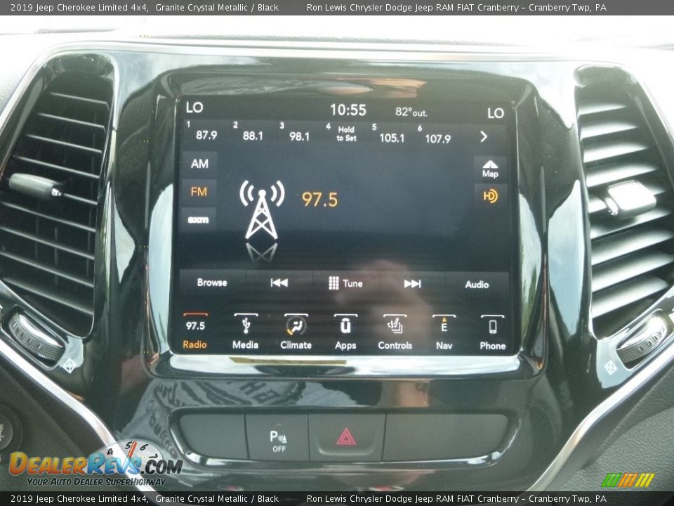 2019 Jeep Cherokee Limited 4x4 Granite Crystal Metallic / Black Photo #17