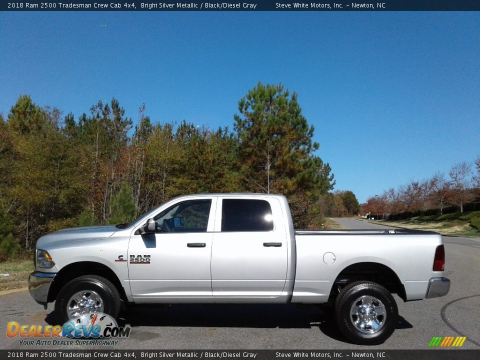 2018 Ram 2500 Tradesman Crew Cab 4x4 Bright Silver Metallic / Black/Diesel Gray Photo #1