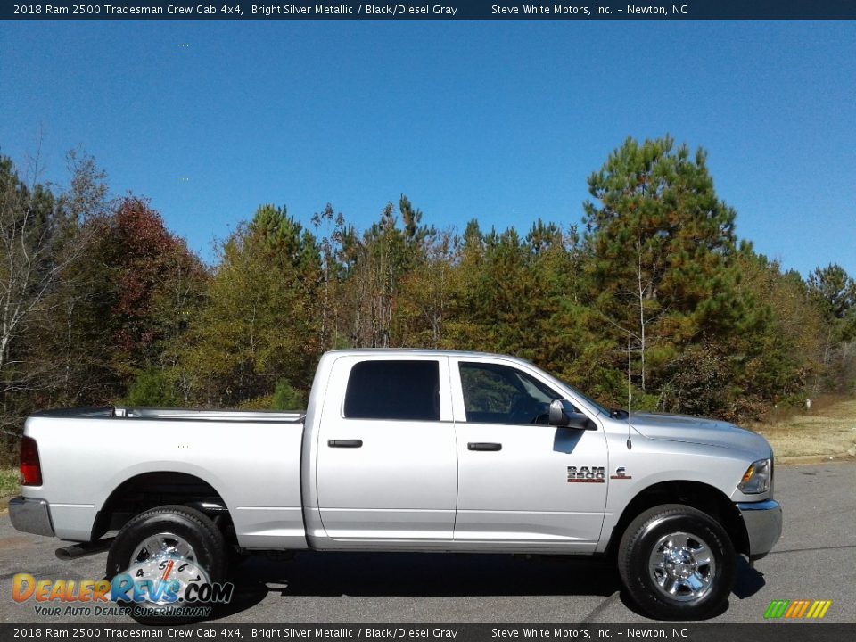 2018 Ram 2500 Tradesman Crew Cab 4x4 Bright Silver Metallic / Black/Diesel Gray Photo #5