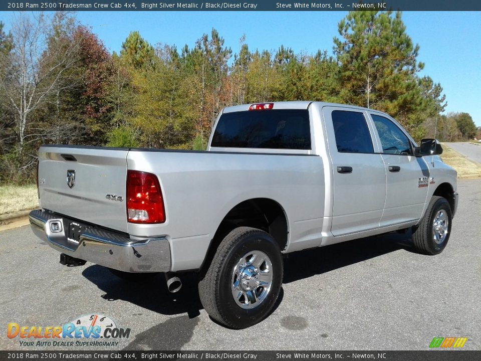 2018 Ram 2500 Tradesman Crew Cab 4x4 Bright Silver Metallic / Black/Diesel Gray Photo #6