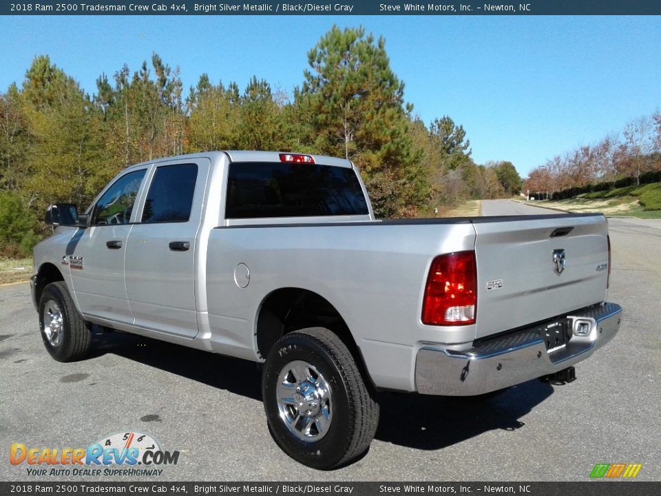 2018 Ram 2500 Tradesman Crew Cab 4x4 Bright Silver Metallic / Black/Diesel Gray Photo #8