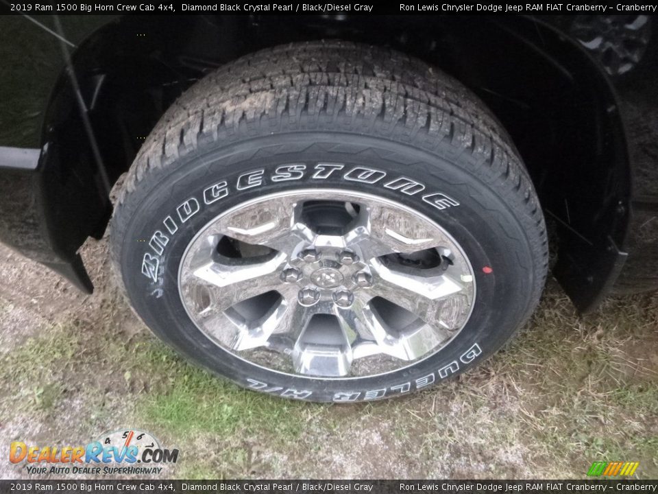 2019 Ram 1500 Big Horn Crew Cab 4x4 Diamond Black Crystal Pearl / Black/Diesel Gray Photo #2
