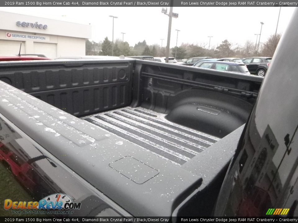 2019 Ram 1500 Big Horn Crew Cab 4x4 Diamond Black Crystal Pearl / Black/Diesel Gray Photo #12